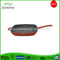 FDA certificated black preseasoned cast iron roasting pan